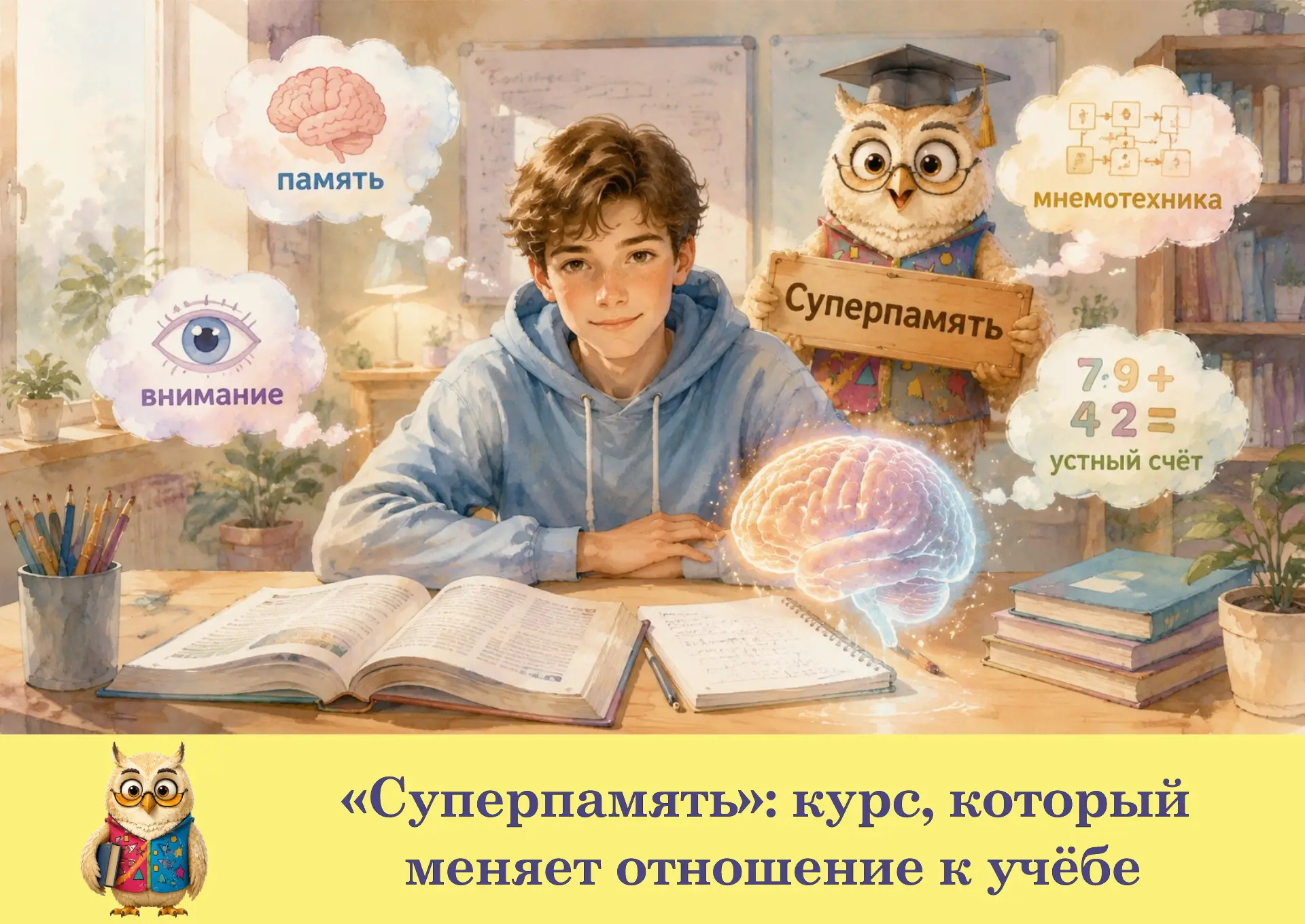 Для кого: подростки 12–17 лет, которые хотят учиться легко и без стресса.

В программе:
🔹 Комплексн