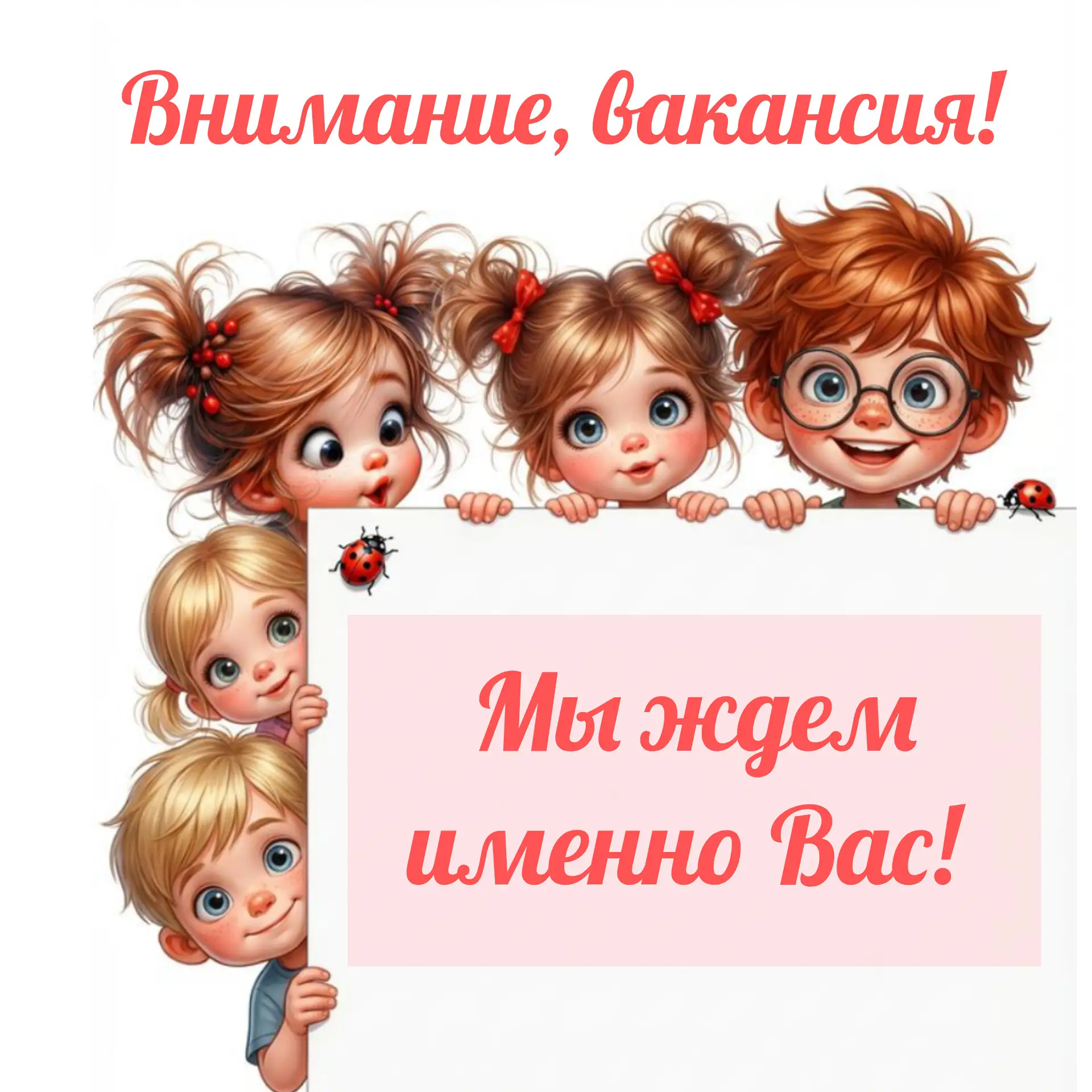 В наш дружный коллектив требуется ВОСПИТАТЕЛЬ!