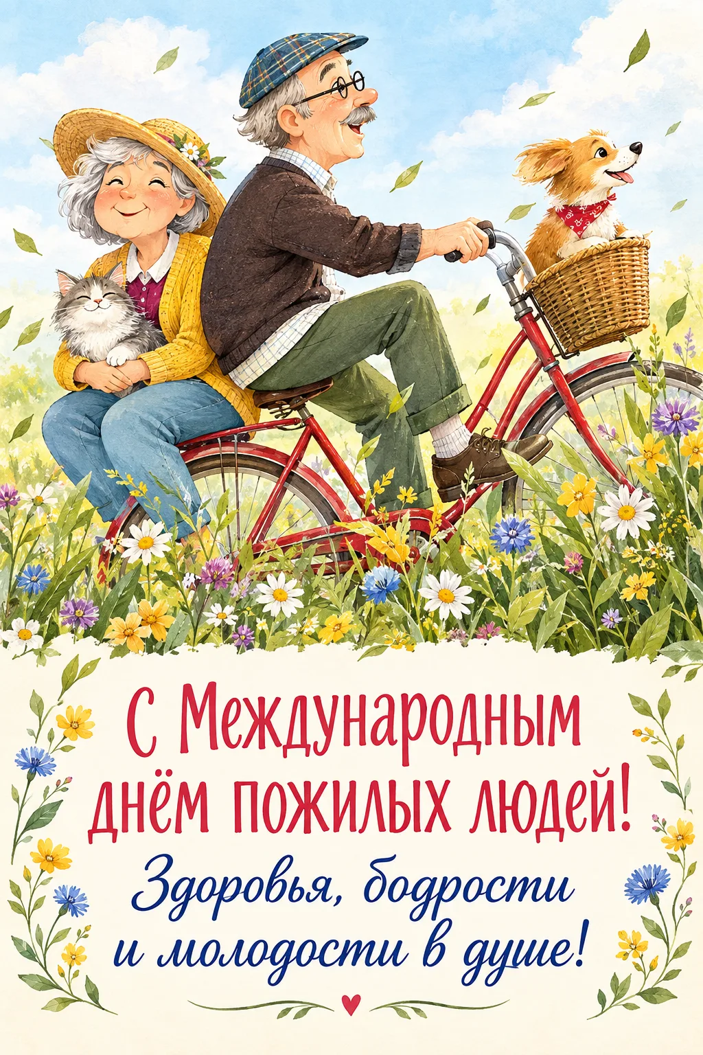 С Днём старшего поколения! С Днём пожилых людей! 💞