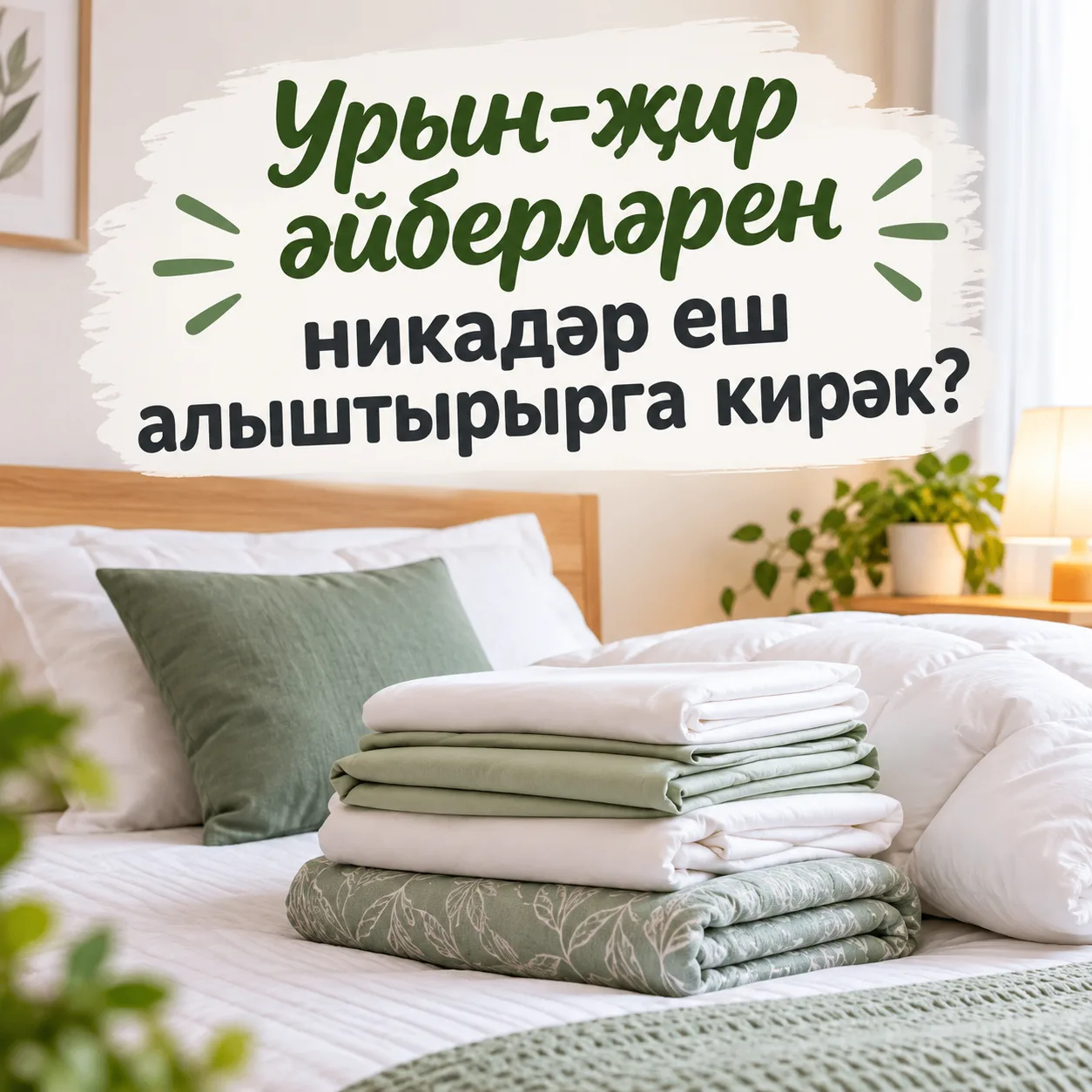 Урын-җир әйберләрен никадәр еш алыштырырга кирәк?