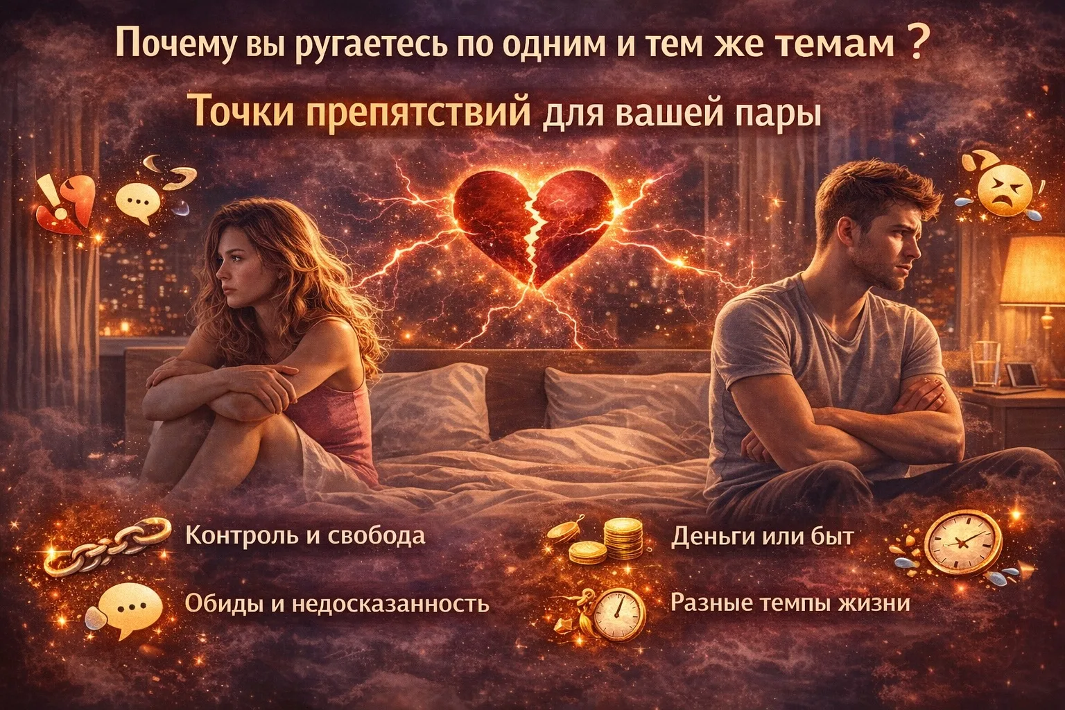 Почему вы ругаетесь по одним и тем же темам?