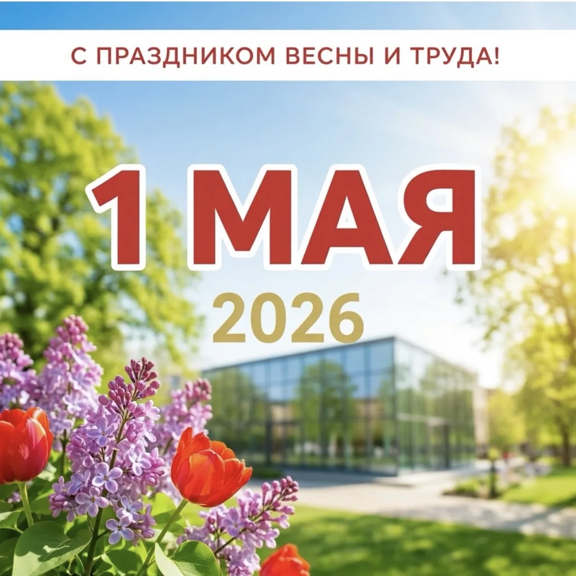 От всей души поздравляем с Днем Весны и Труда – 1 Мая! Этот светлый праздник символизирует солидарно