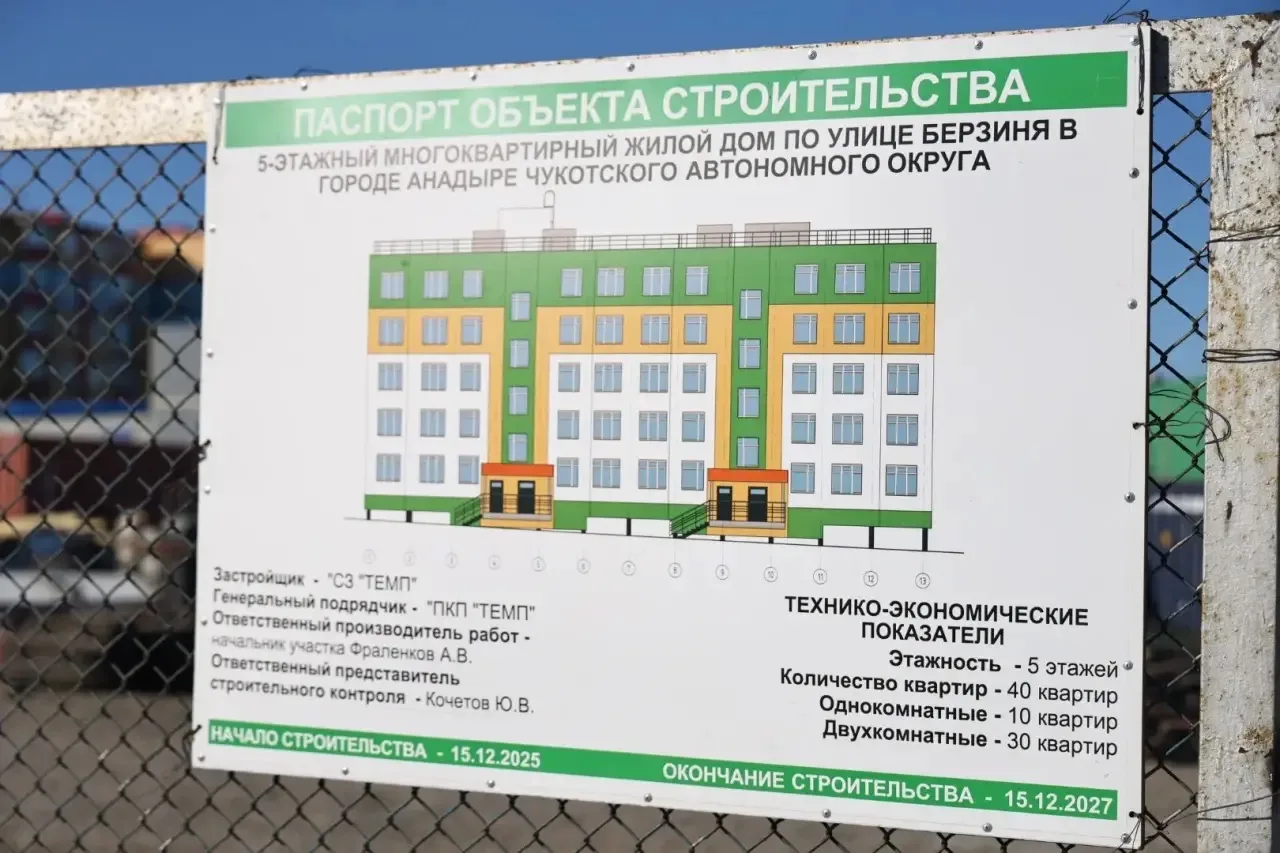 Арендные дома в Анадыре привлекут лучших специалистов

В столице Чукотки началось строительство арен