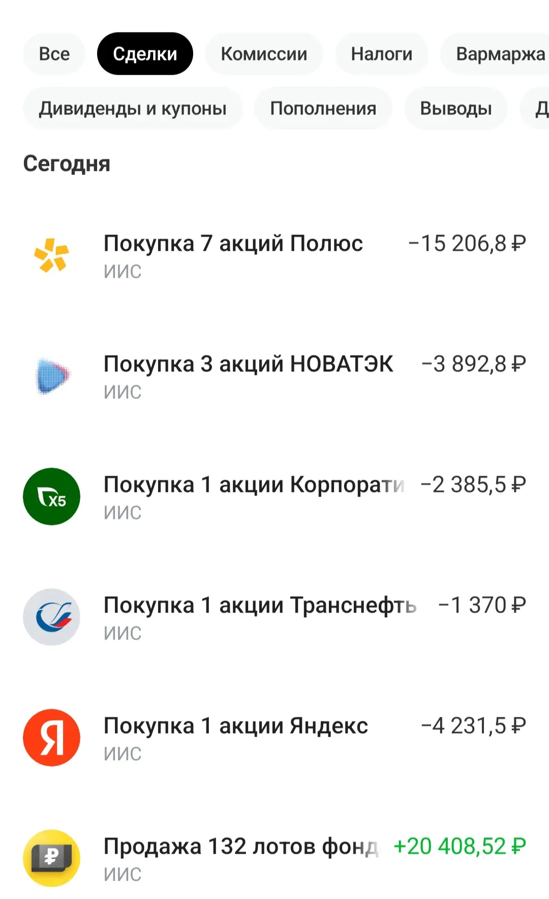 Пассивный доход за неделю и новые покупки 💸