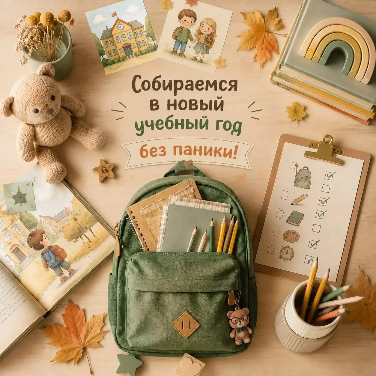 Собираемся в новый учебный год без паники! 🎒