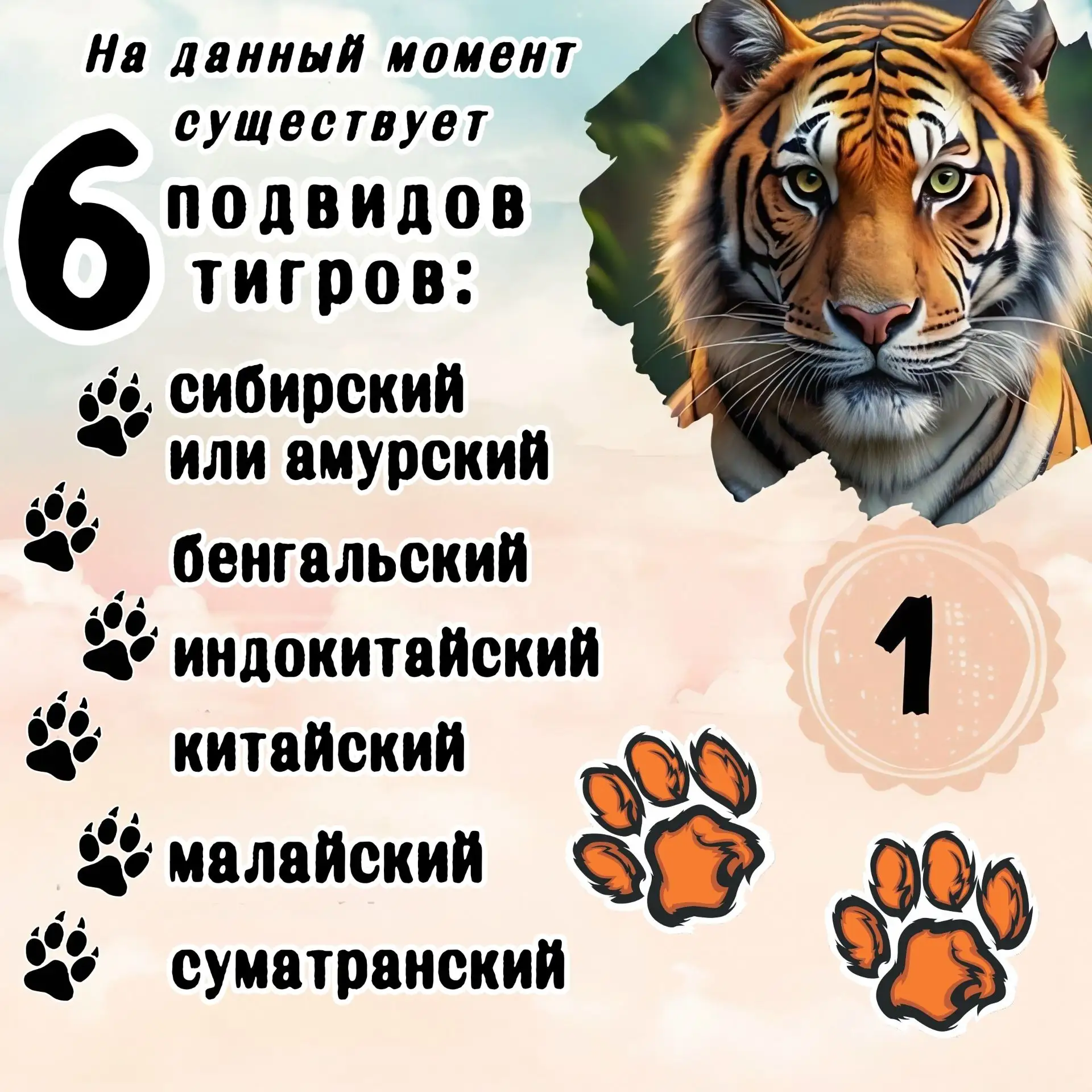 💡А вы знали, что сегодня - Международный день тигра?

🐅 Да-да, именно сегодня мы отмечаем день эти