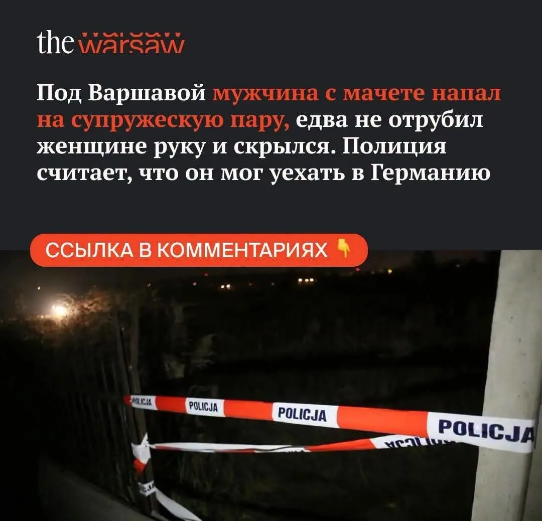 В Польше все стабильно. Бьют, режут, калечат.