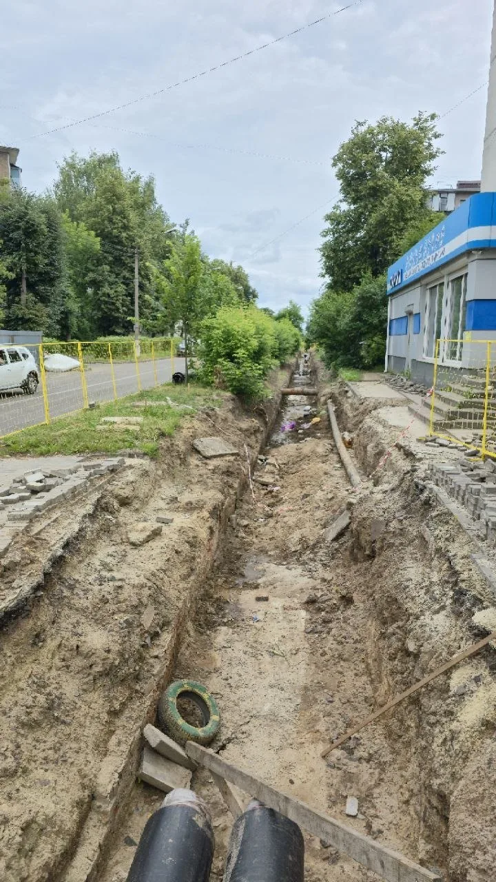 В Железногорске на ул. Комарова переделают часть выполненных работ по капремонту теплот...