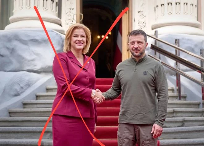 👀Зеленский косит ваши ряды. "Проклятие рукопожатия" сбоев не дает.  На этот раз премьер Латвии Эвика