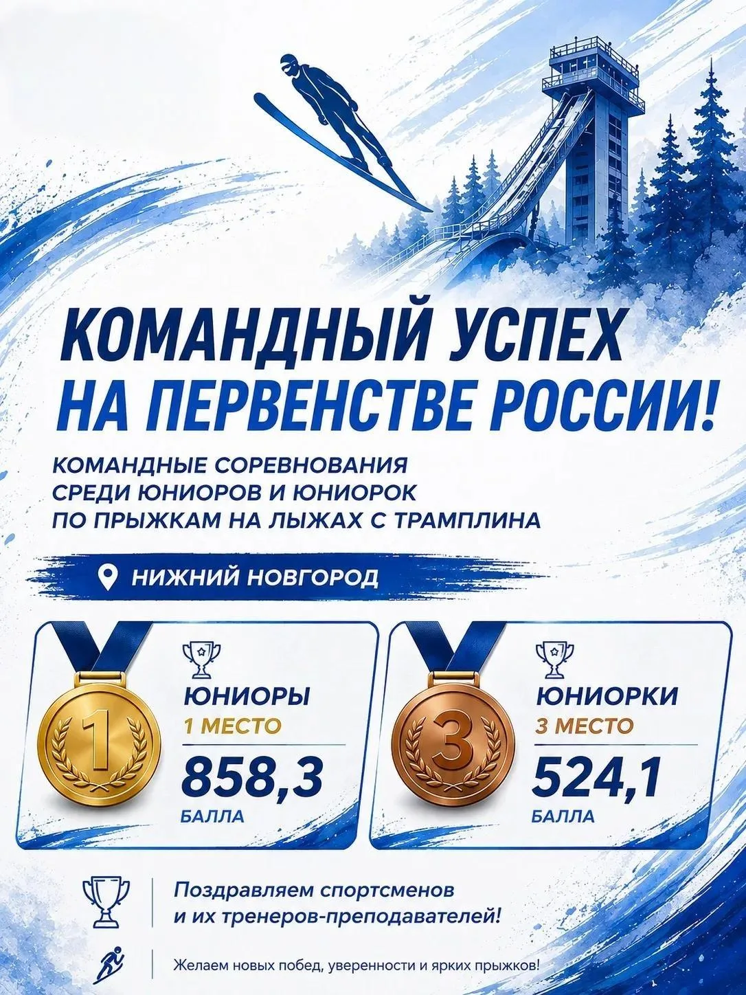 🏆 КОМАНДНЫЕ РЕЗУЛЬТАТЫ ПЕРВЕНСТВА РОССИИ!