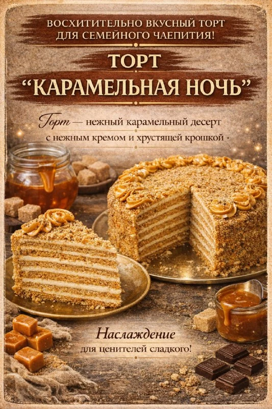 НУ ЧТО, ГОТОВЫ К ОЧЕНЬ ВКУСНОМУ ДЕСЕРТУ, ОТ КОТОРОГО БУДУТ В ВОСТОРГЕ ВСЕ? СЕГОДНЯ ПОКАЖУ ВАМ ТОРТ «