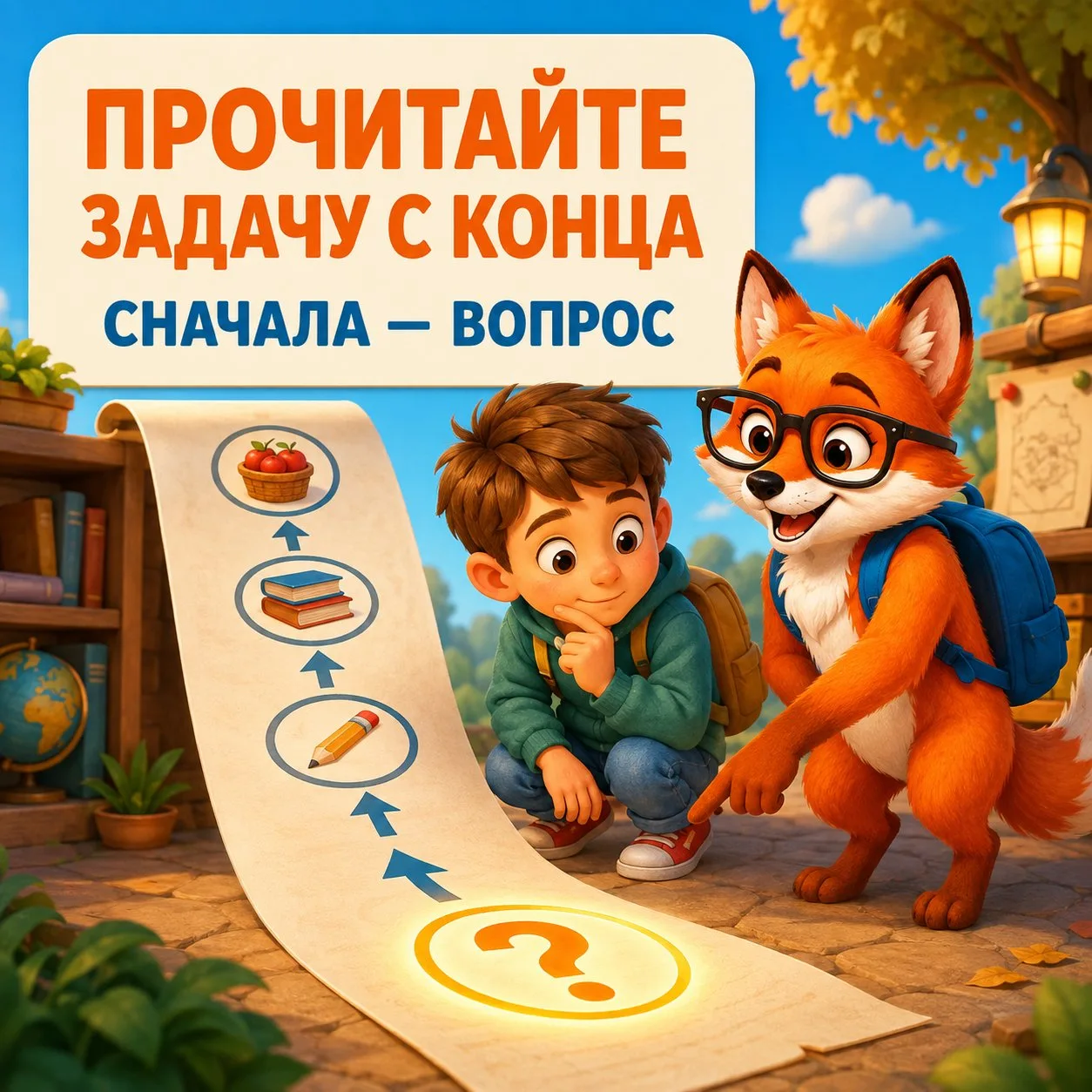 ПОПРОБУЙТЕ ПРОЧИТАТЬ ЗАДАЧУ С КОНЦА