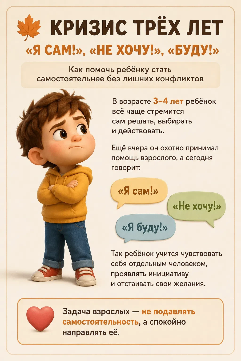 Кризис трёх лет: что делать и куда бежать? 😅