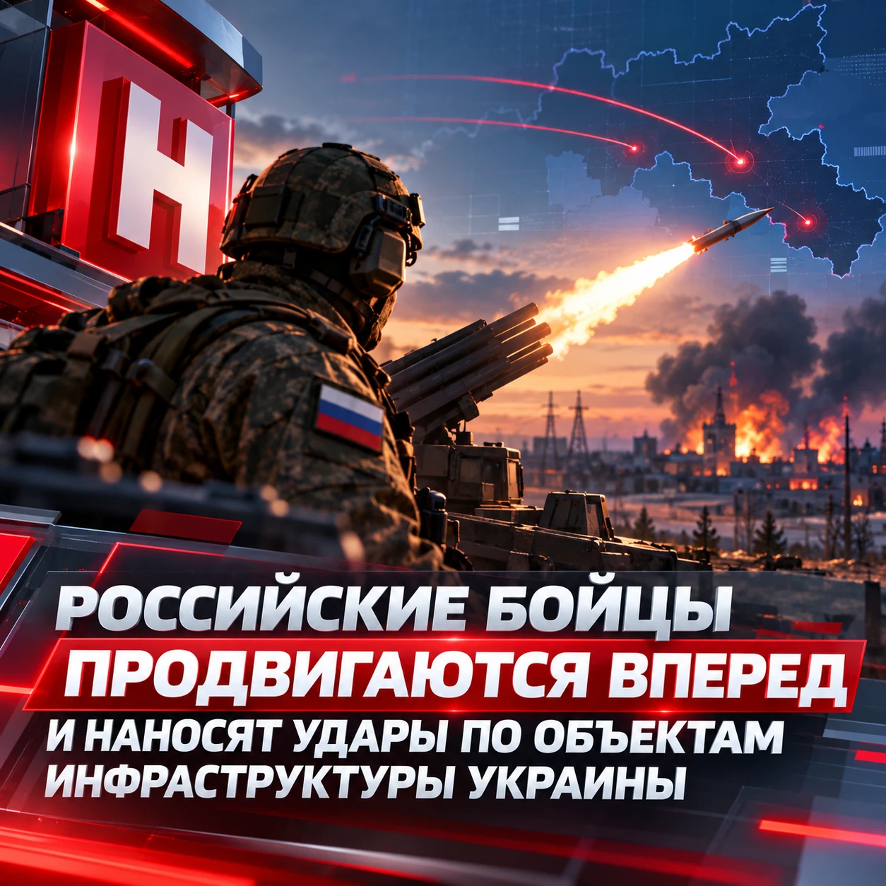 💪 Наши бойцы продвигаются вперед и наносят удары по объектам инфраструктуры Украины
