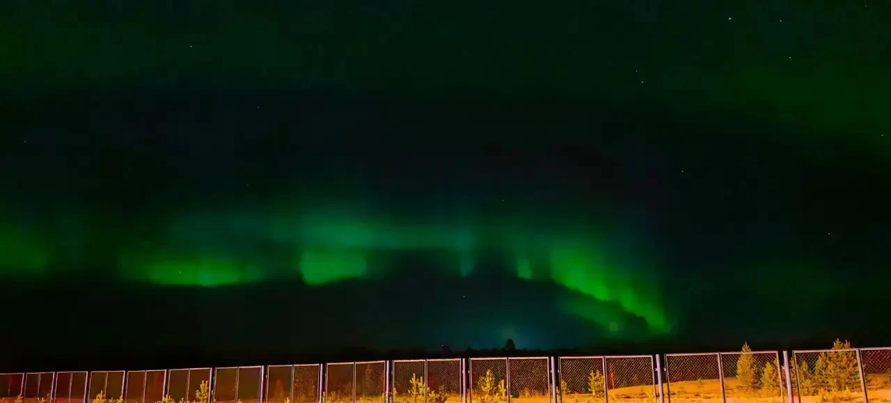 Волшебное время волшебных огней северной Авроры в Новом Уренгое ✨