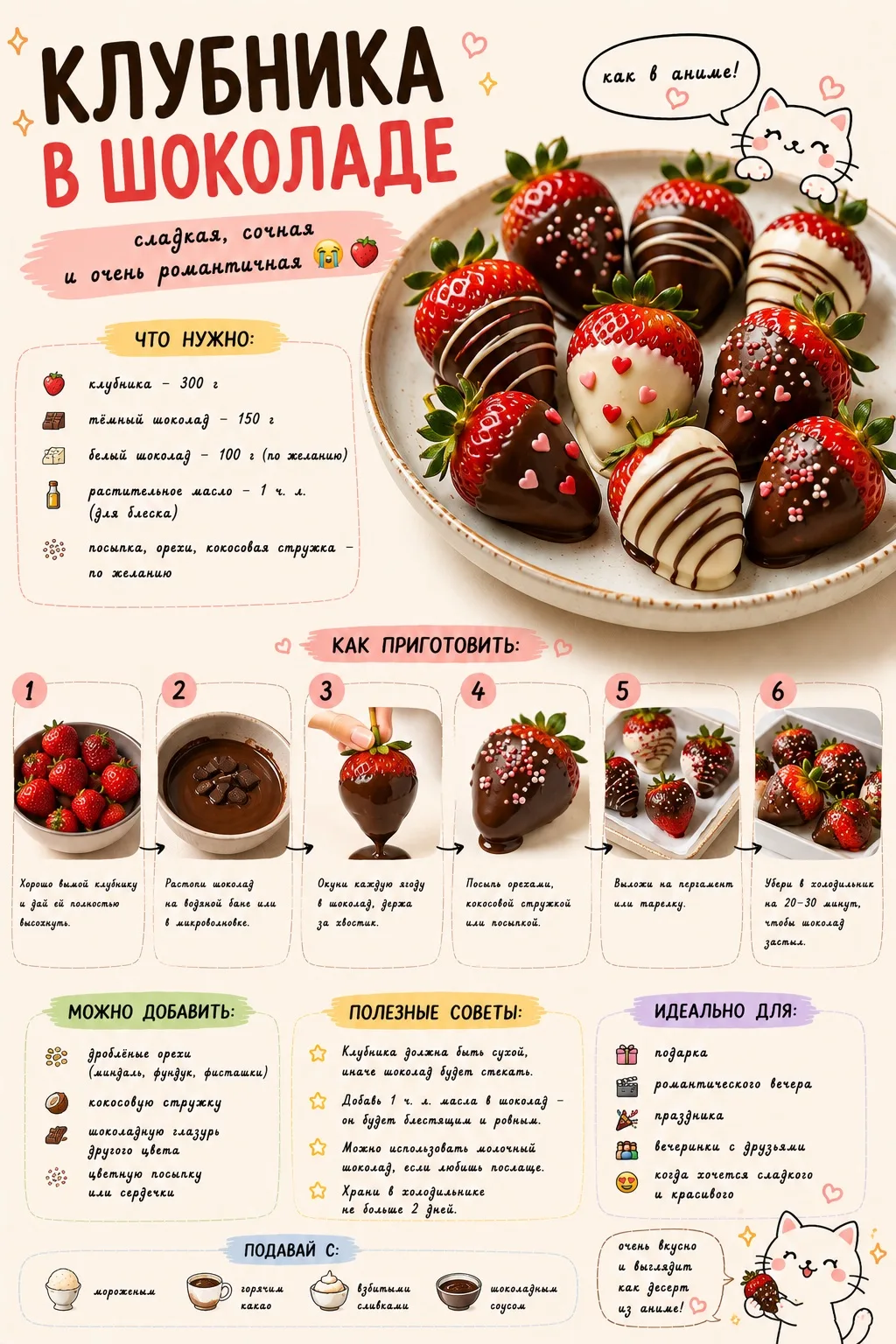 🍓 КЛУБНИКА В ШОКОЛАДЕ ✨