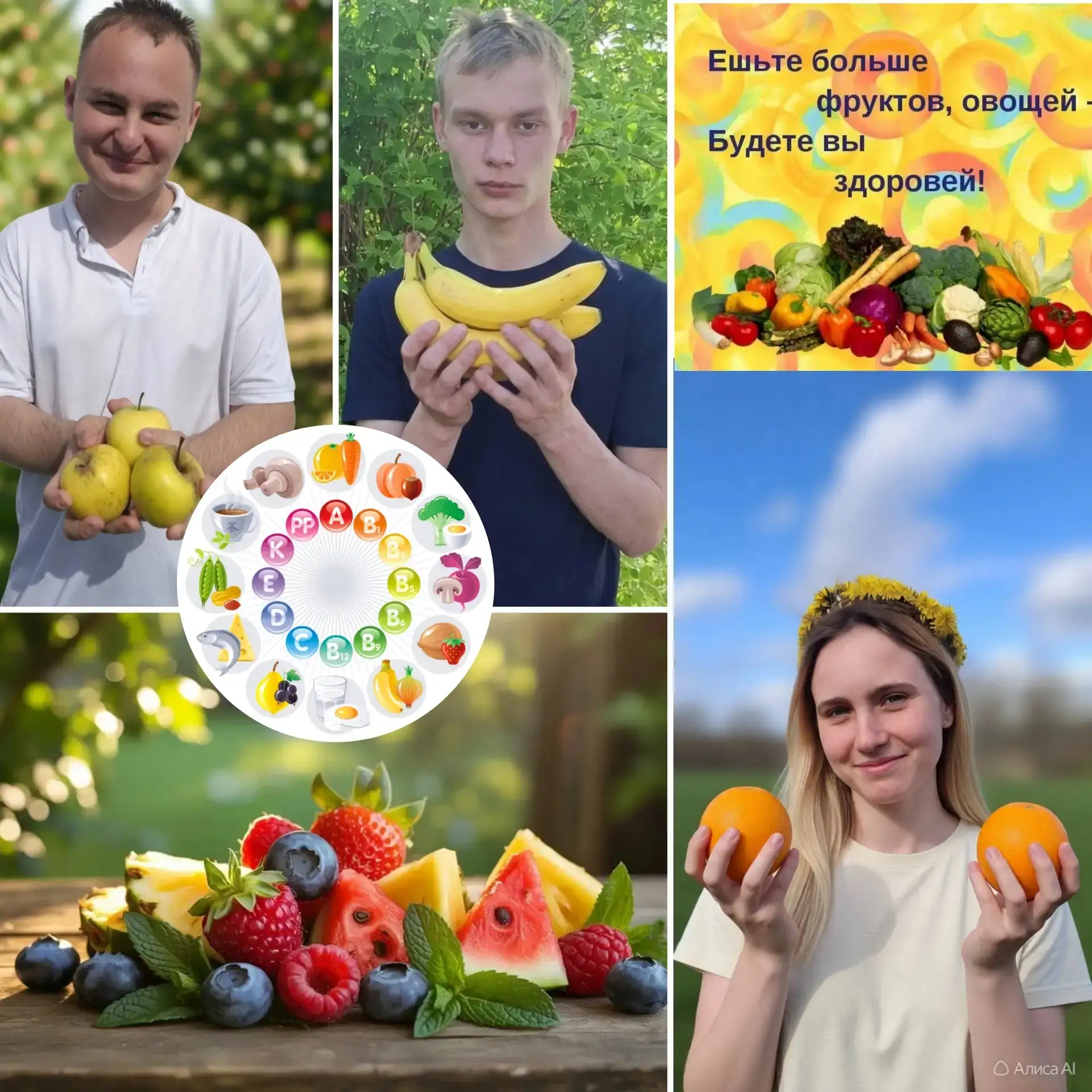 Лето — время ярких вкусов и витаминов!  Старшеклассники советуют: включайте в рацион ягоды, фрукты и