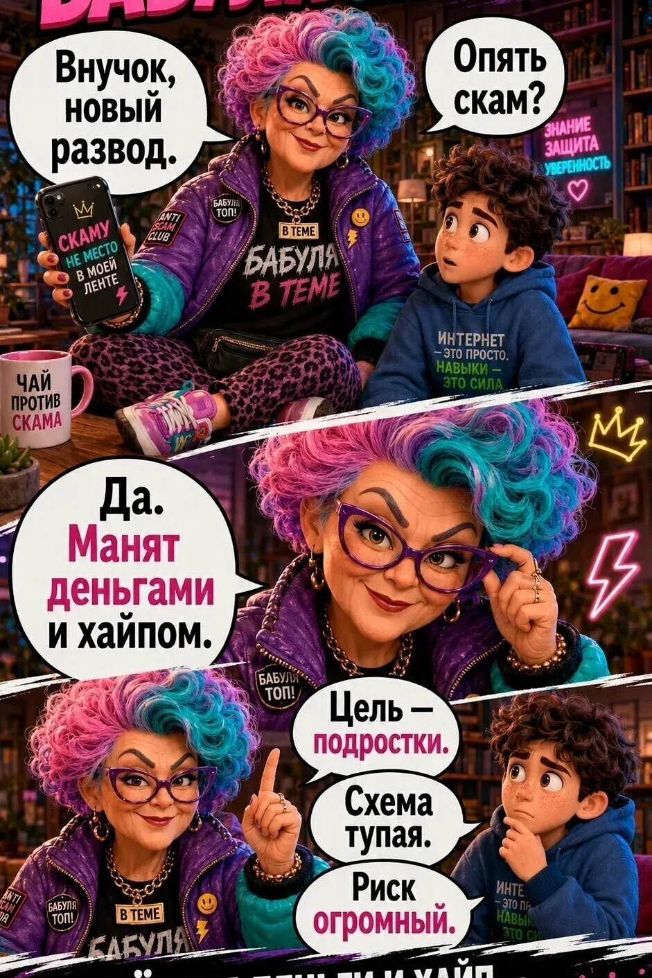 Незнакомцы обещают тебе «лёгкие деньги»? 👀

Не верь словам мошенников в интернете ☝️

Расскажи о по