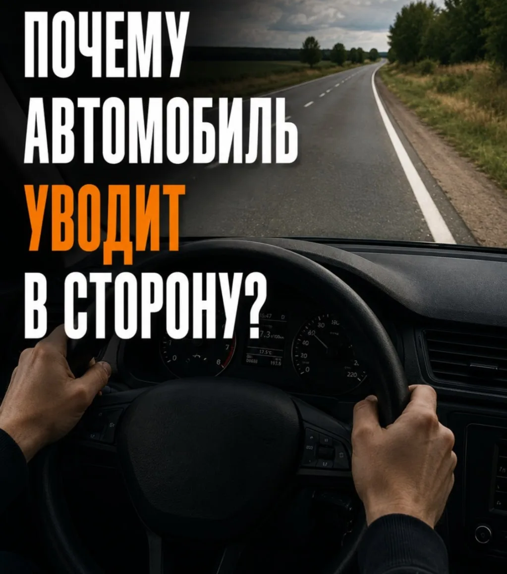🔧 Почему автомобиль уводит в сторону?

Если на ровной дороге приходится постоянно подруливать, не с