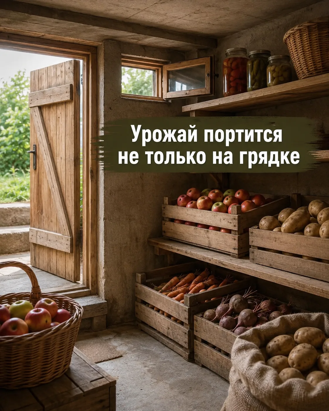 Как ваши выходные? Уже начали думать, где хранить урожай?