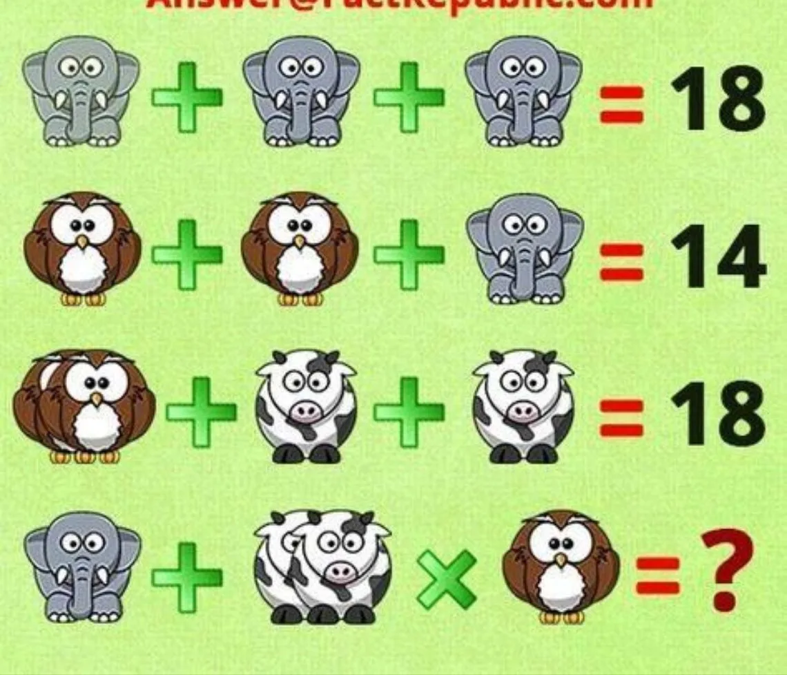 Уйлап алайыҡ әле

Кисәге башватҡыстың яуабы: 41. Ә бөгөн ошондай башватҡыс тәҡдим итәбеҙ.