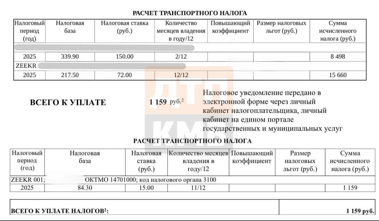 → Россиянам стали приходить транспортные налоги за электрокары. В большинстве регионов ...