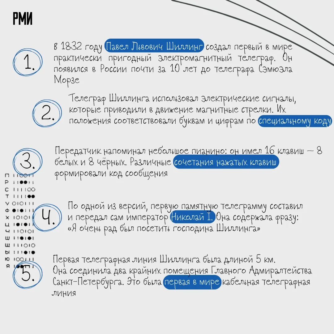 💡194 года назад ученый и дипломат Павел Шиллинг продемонстрировал первый в мире электр...