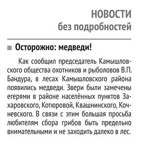 Источник: Газета"Камышловский известия" от 08.09.2026