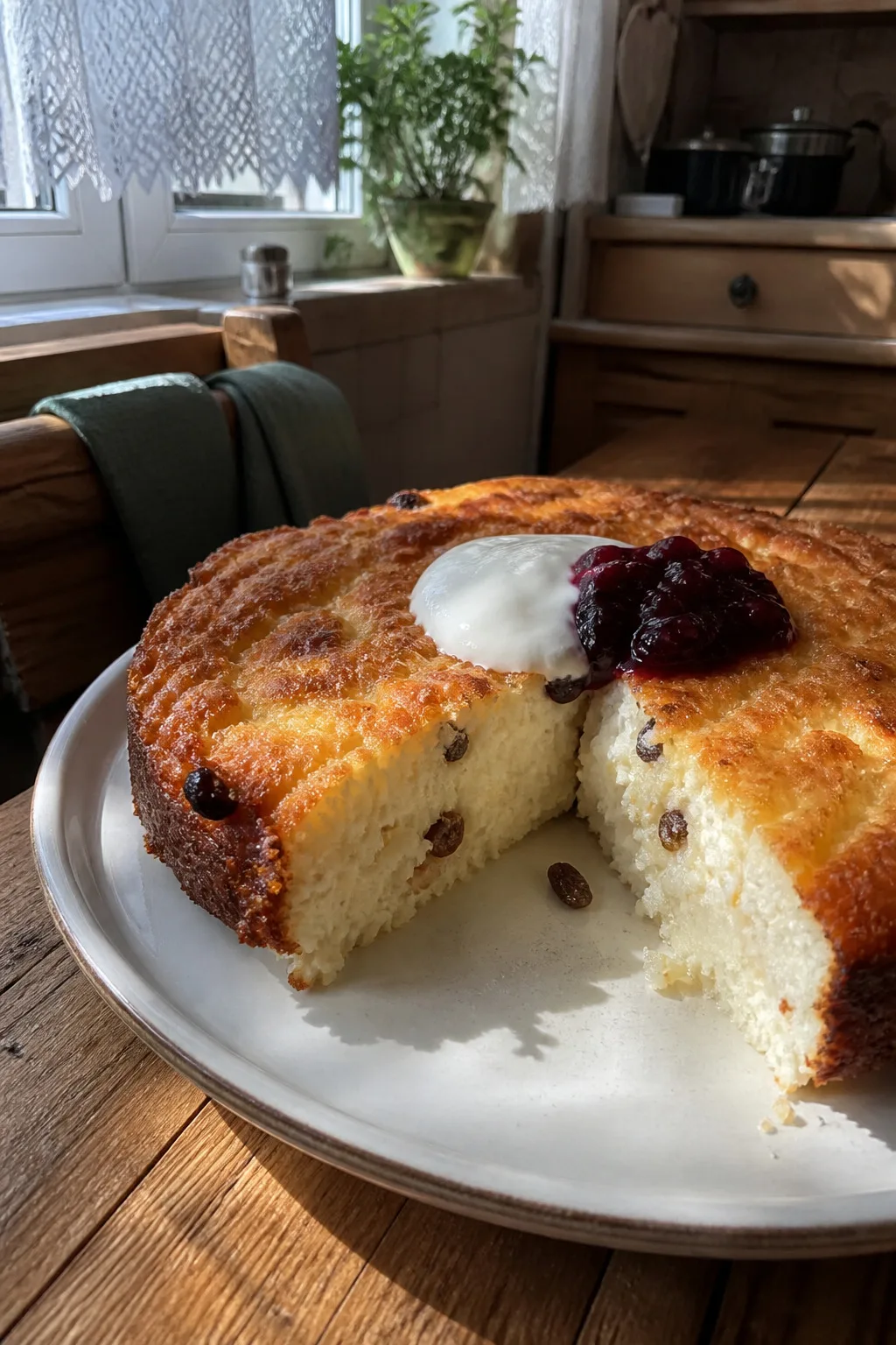 Творожная запеканка, которая держит форму без единого яйца 🥣

Раньше моя запеканка расползалась по 