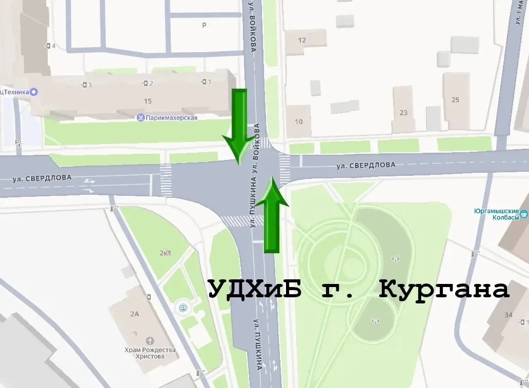 🚦 Из-за ремонтных работ на улице Свердлова в Кургане были скорректированы режимы работы светофоров. 