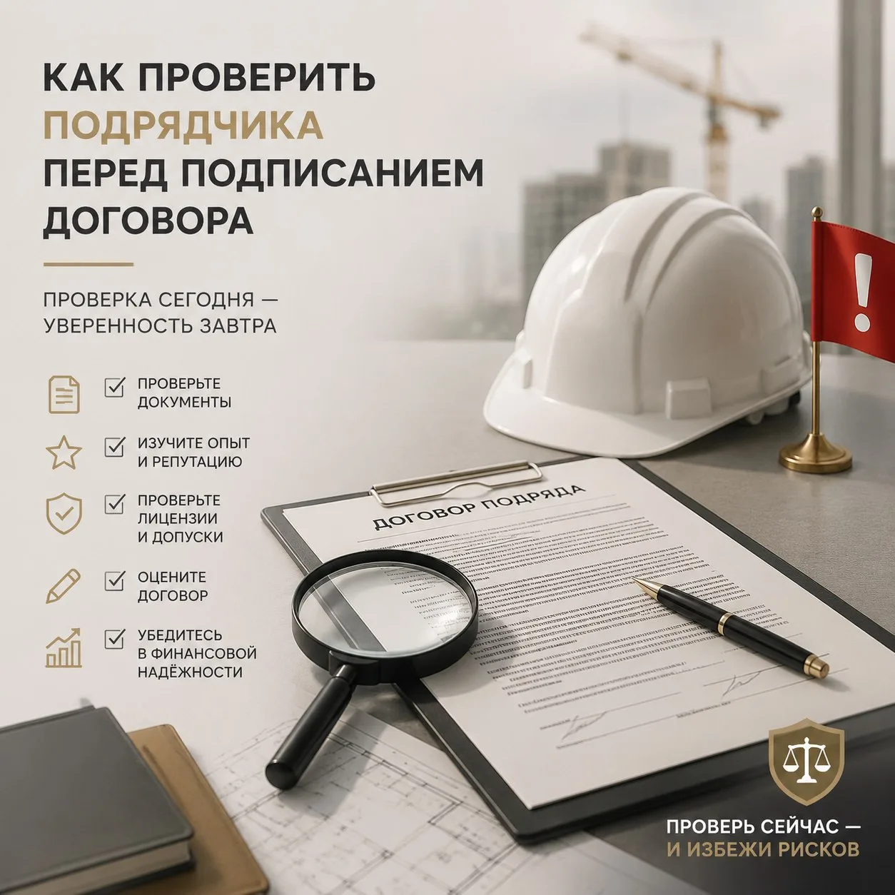 КАК ПРОВЕРИТЬ ПОДРЯДЧИКА ПЕРЕД ПОДПИСАНИЕМ ДОГОВОРА
