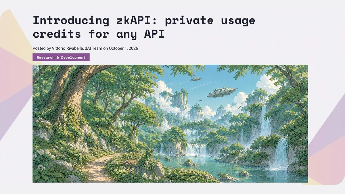 Open Anonymity вместе с Ethereum Foundation запустили zkAPI — систему для приватной опл...