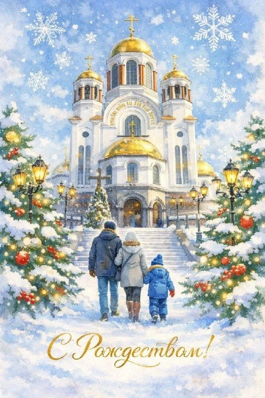 🎍Дорогие друзья! С Рождеством!
