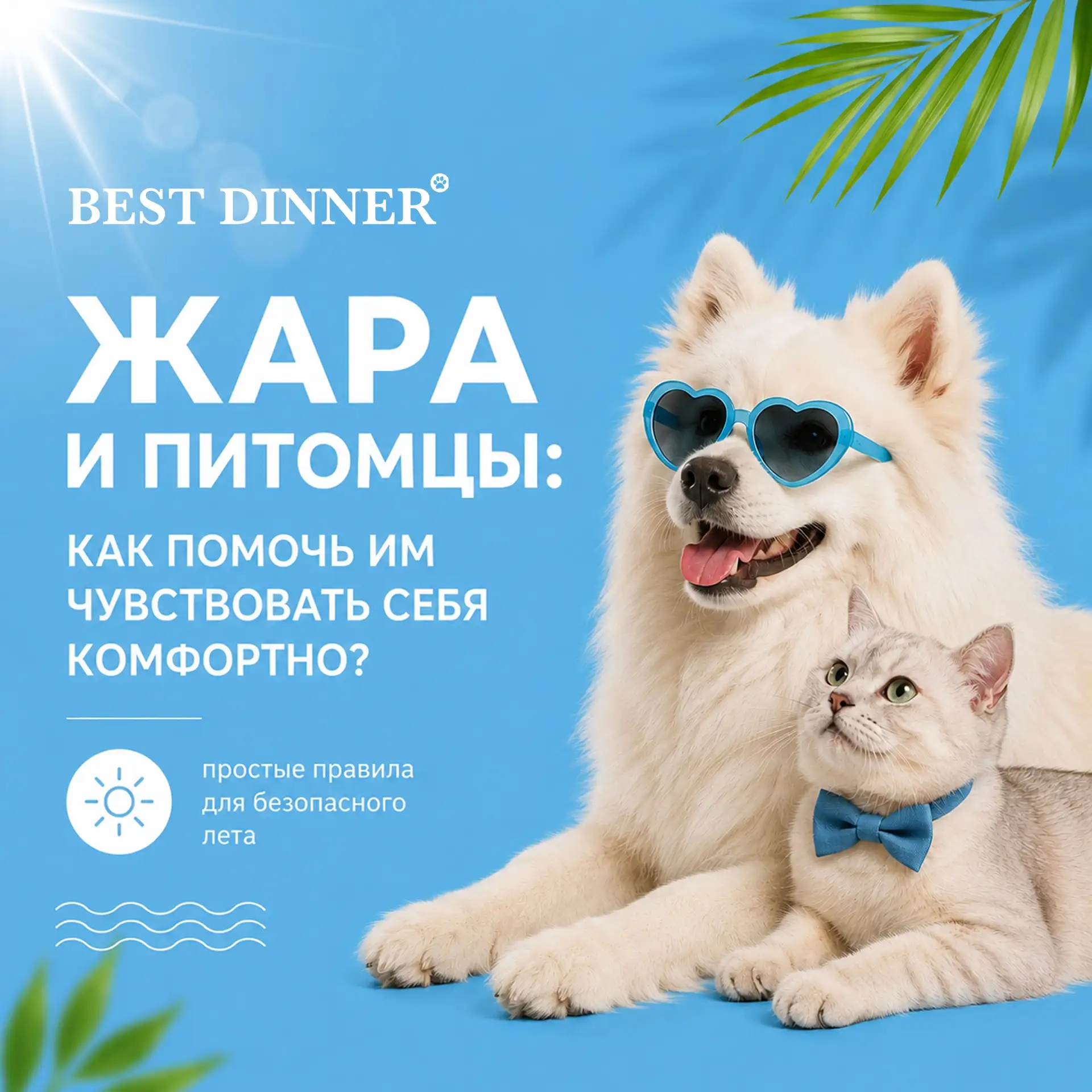 ☀ Как помочь питомцам чувствовать себя комфортно в жару?

Жара может быть испытанием не только для н