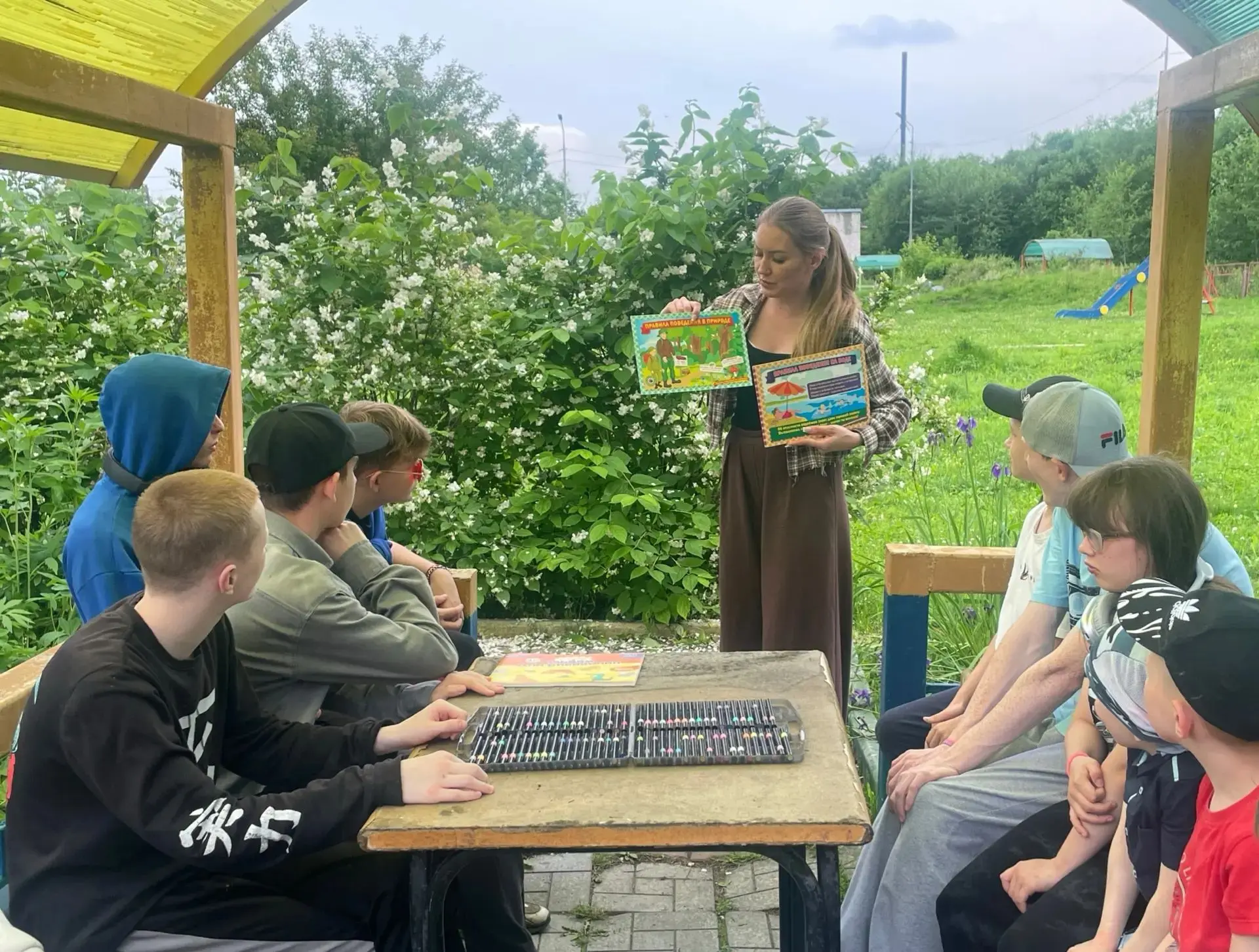 ☀️ Безопасное лето – счастливое лето! Инструктаж и творчество на свежем воздухе! 🌳💧

В прекрасный 