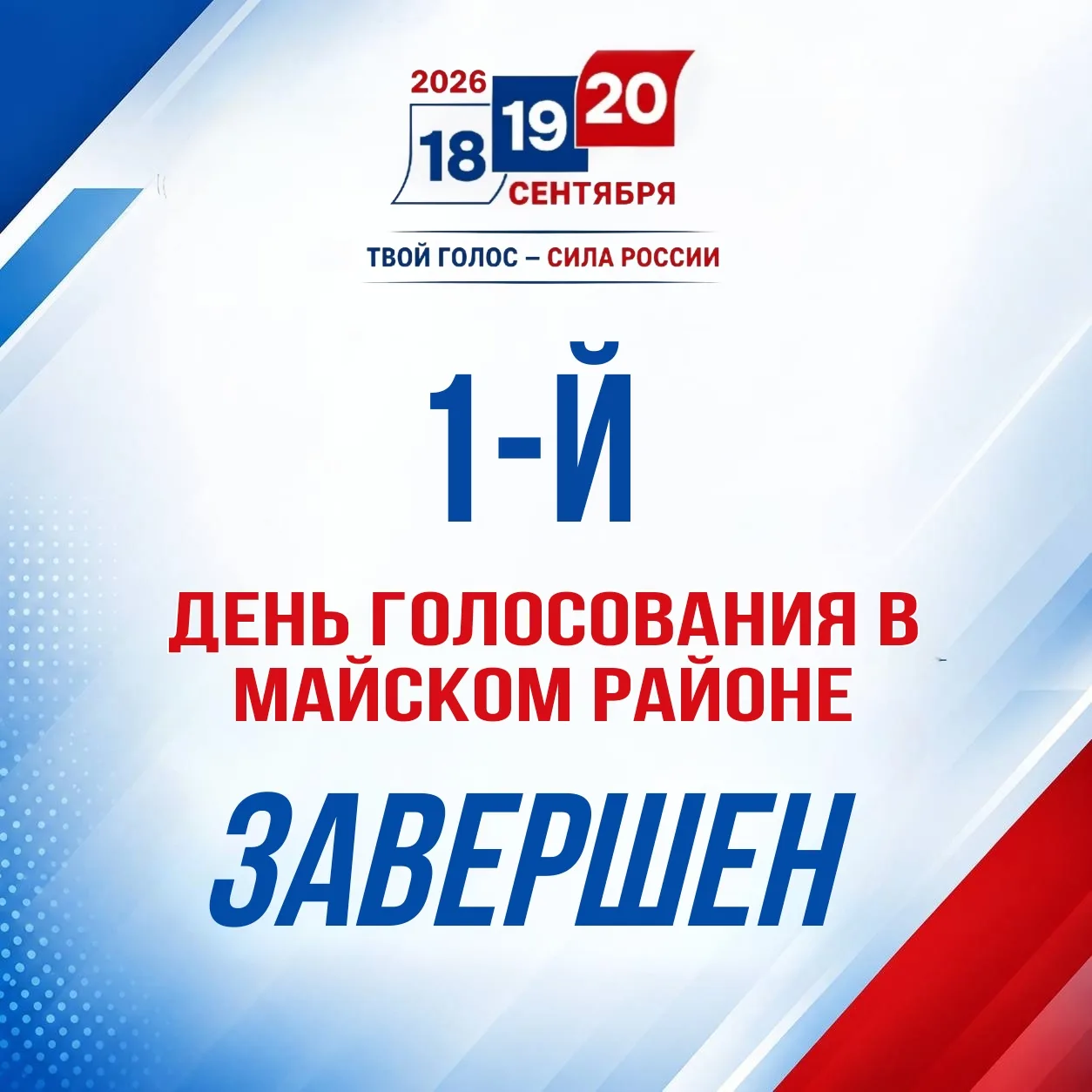 В Майском районе завершился первый день голосования: высокая активность и строгий контроль