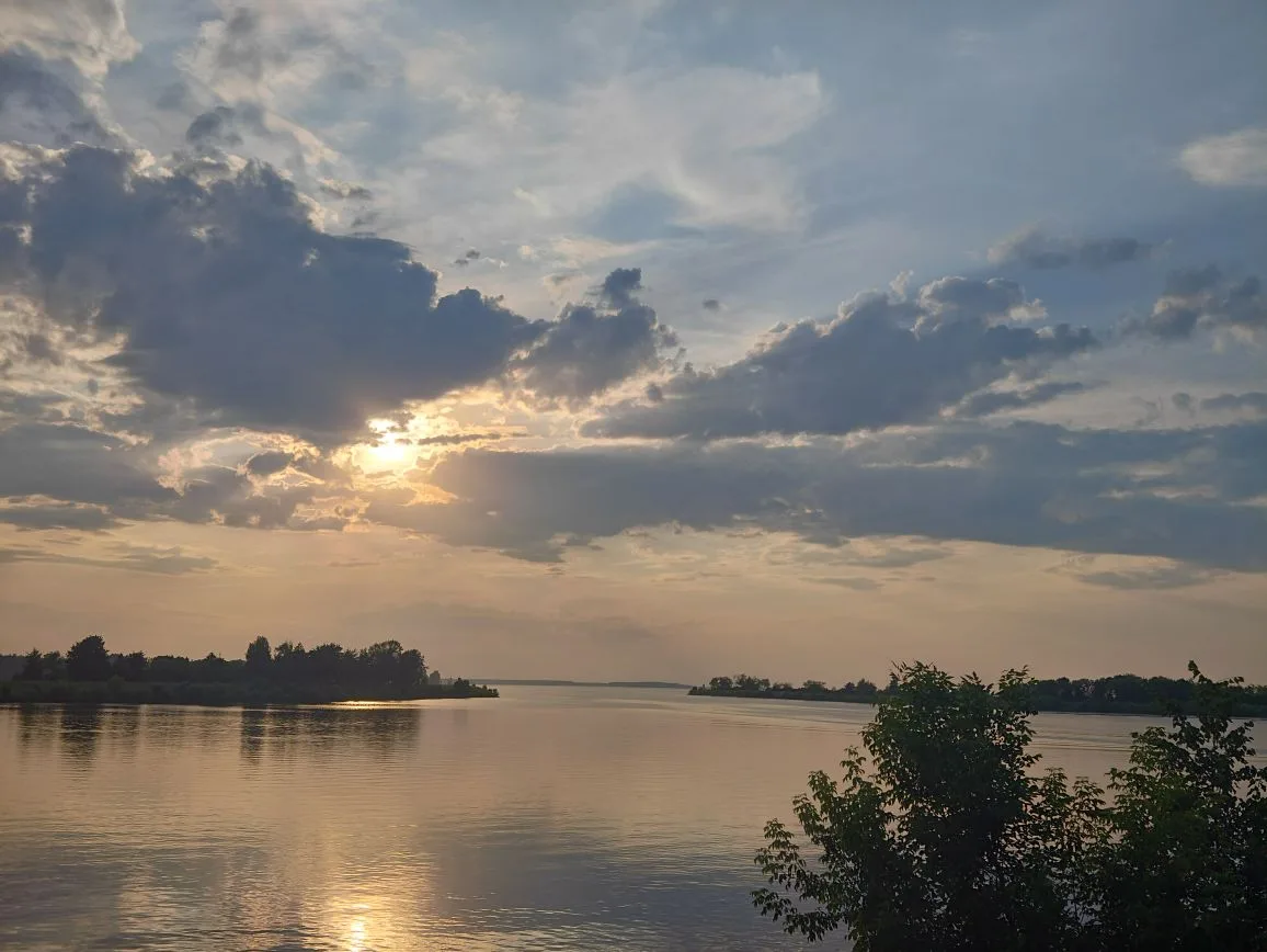 Закат с видом на московское #море
