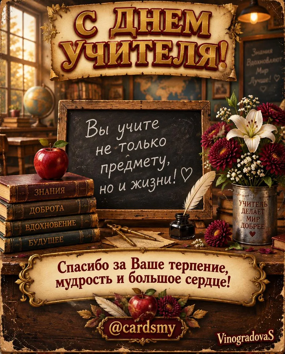 С днём учителя!