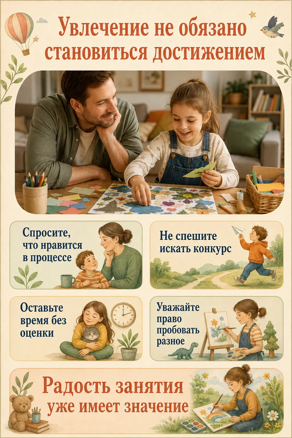 🌱 Увлечение не обязано становиться достижением