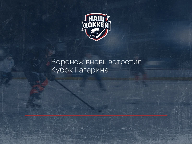 Воронеж вновь встретил Кубок Гагарина