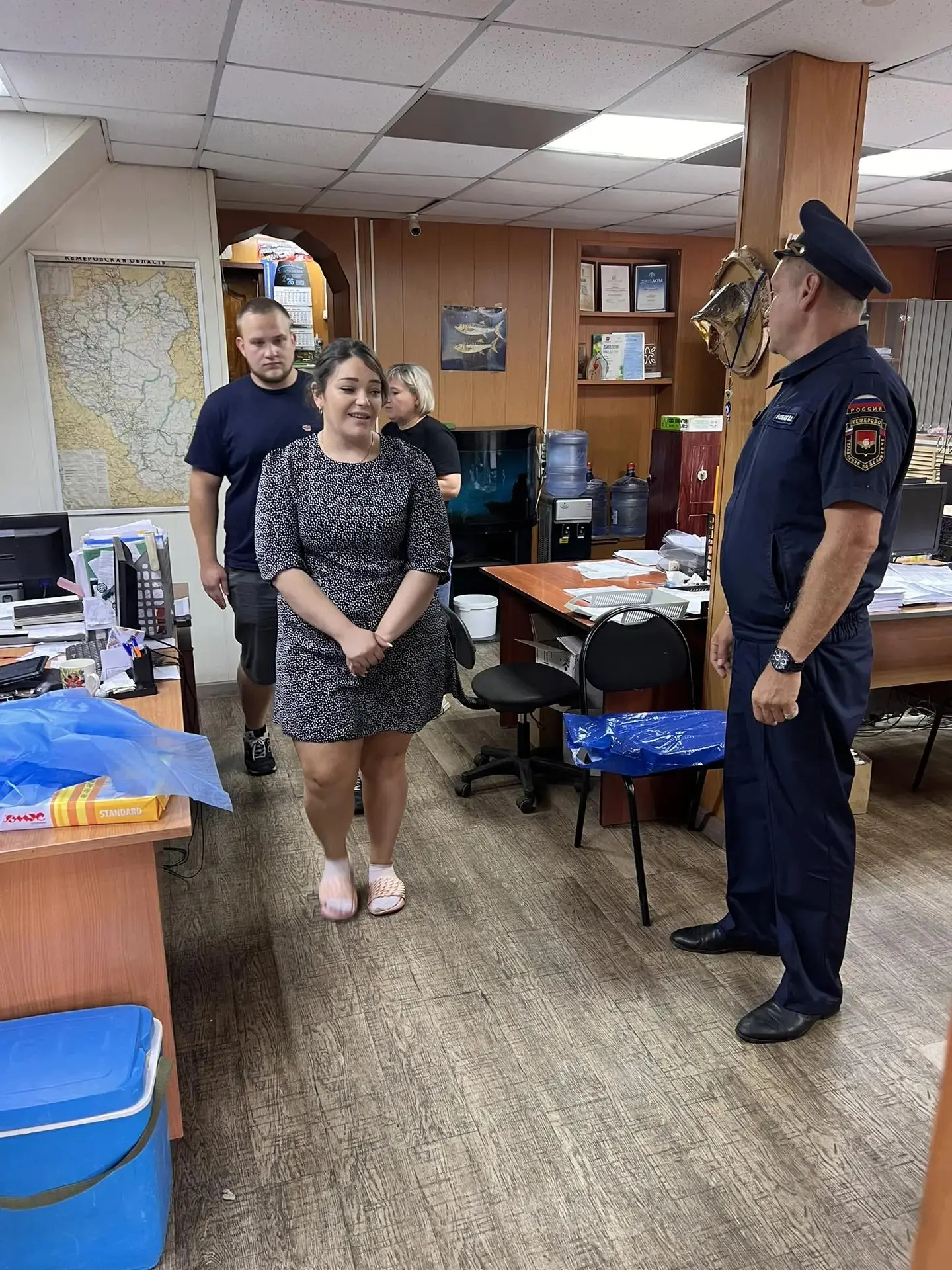 В Заводском районе, главным специалистом ГОЧС Вольновым М.В. проведена об’ектовая трени...