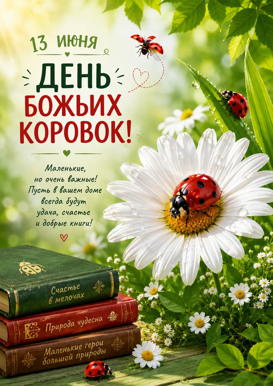 🐞Сегодня отмечается День божьих коровок!

Маленькие, яркие и очень удивительные — божьи коровки счи