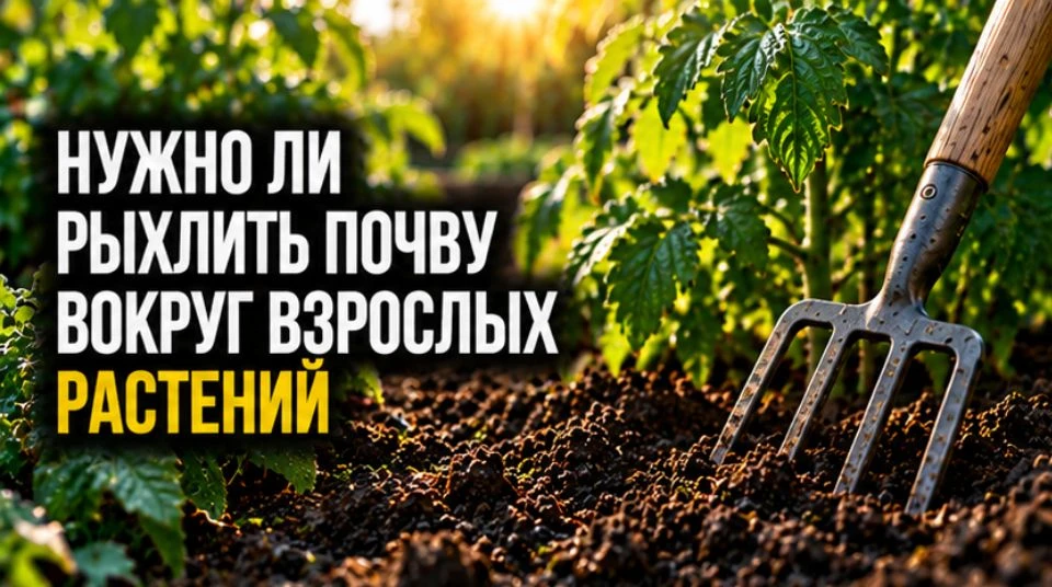 Нужно ли рыхлить почву вокруг взрослых растений