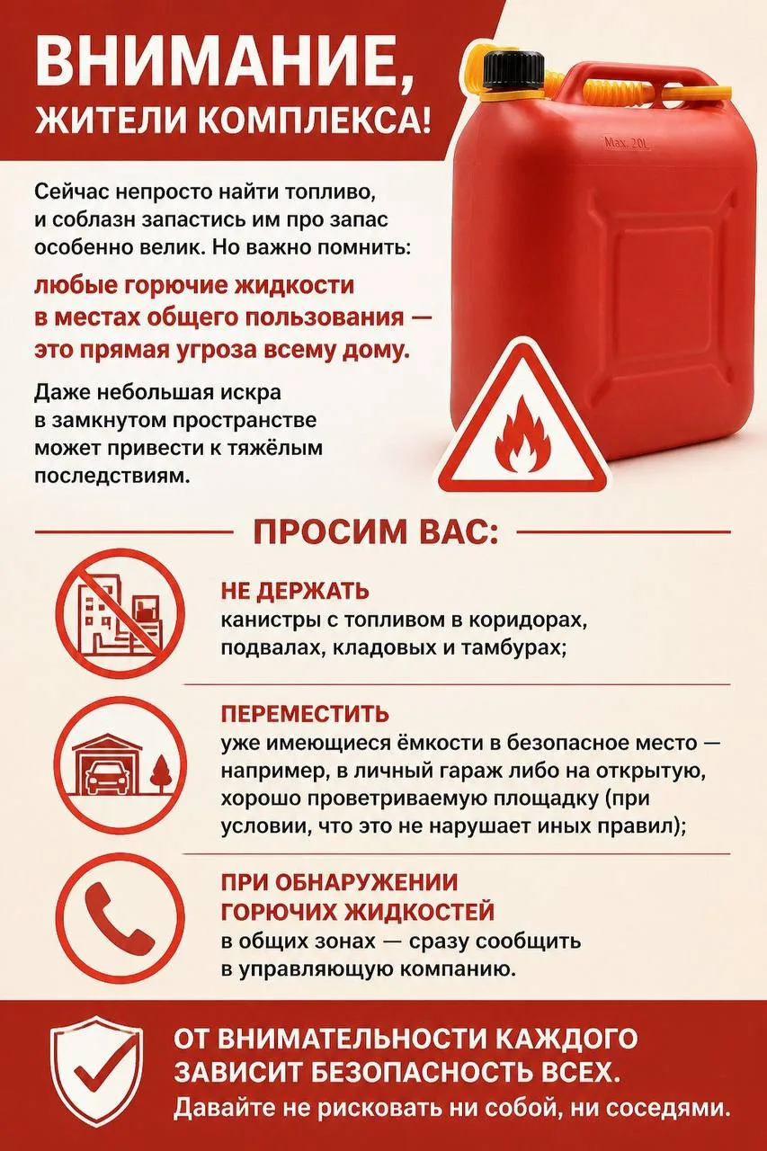 🆘Внимание, жители комплекса!