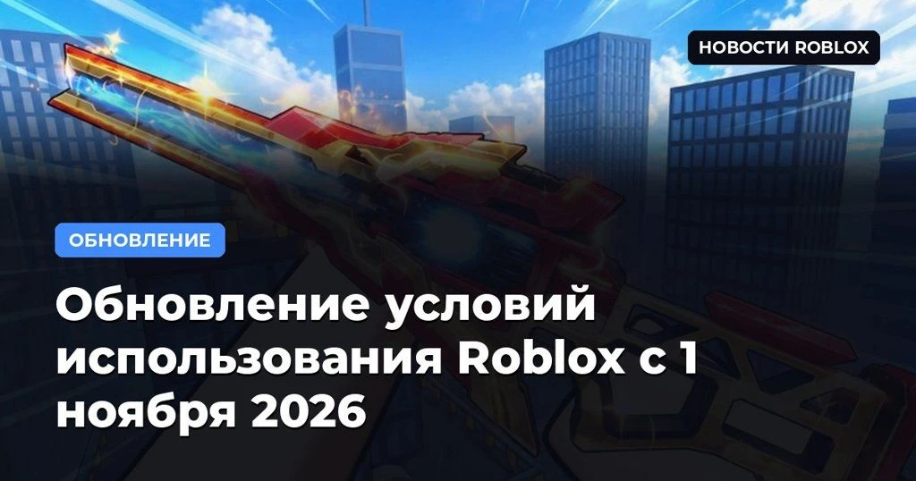 📋 Обновление условий использования Roblox с 1 ноября 2026