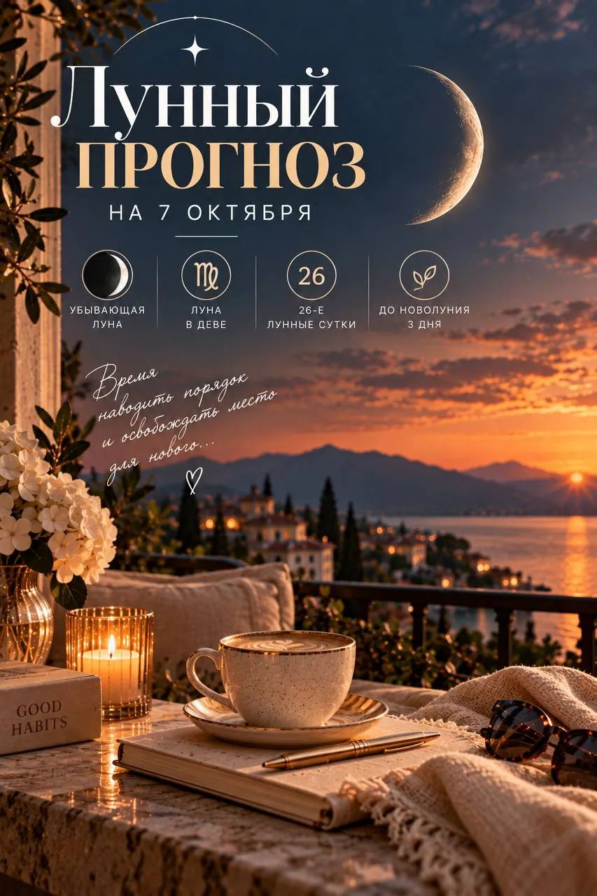 🌙 ЛУННЫЙ ПРОГНОЗ | 7 ОКТЯБРЯ