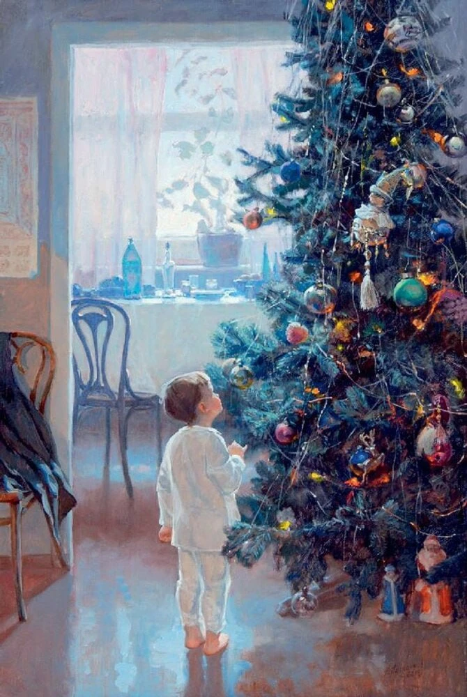 🎄Новый год в картинах русских художников  🍊 Николай Витинг. Снежок идёт 🍊Татьяна Еремина. Преднового