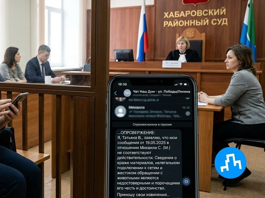 Хабаровский суд обязал жительницу опровергнуть клевету в домовом чате