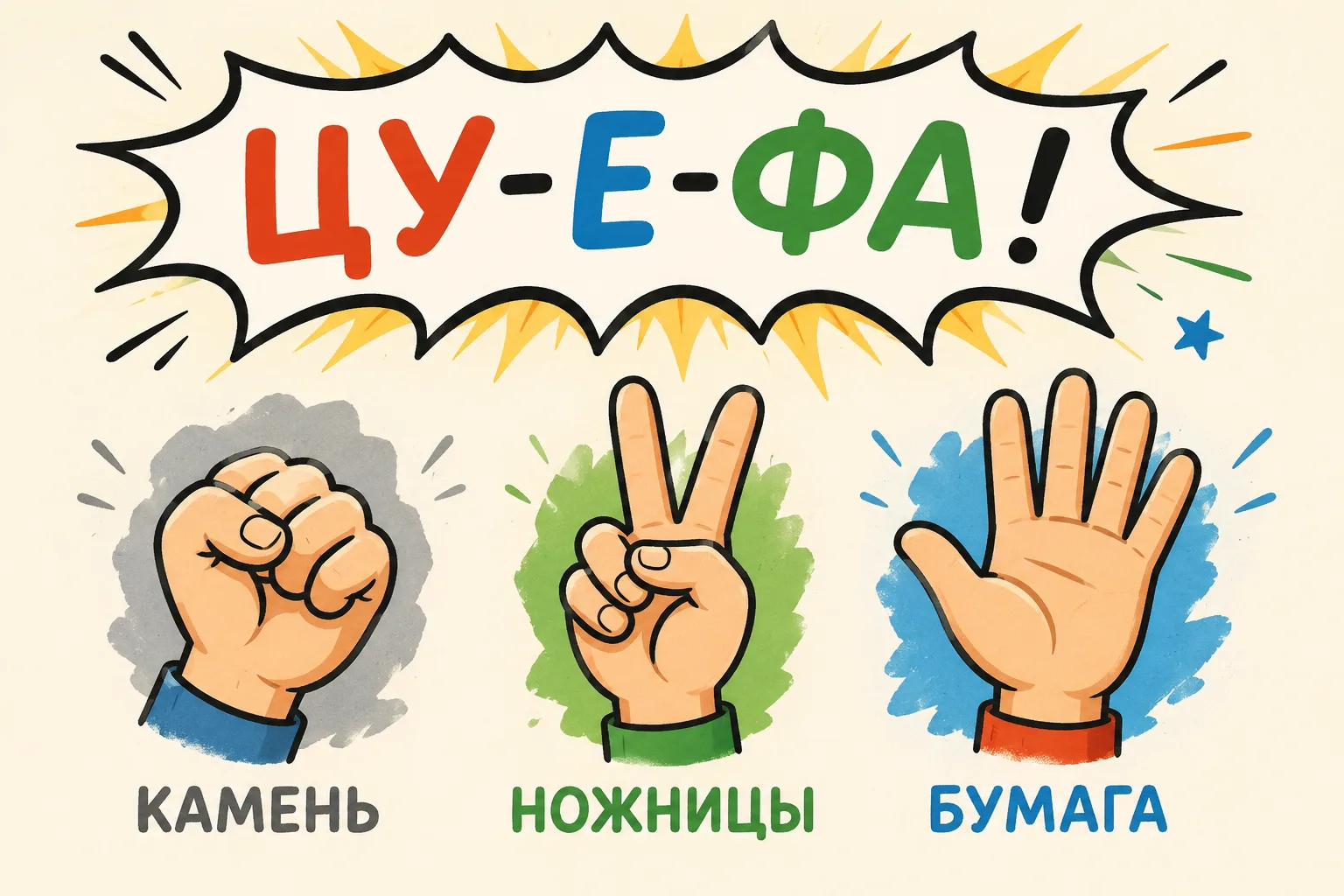 Что такое «цу-е-фа» в игре «Камень, ножницы, бумага»?✂️

«Камень, ножницы, бумага» — одна из самых п