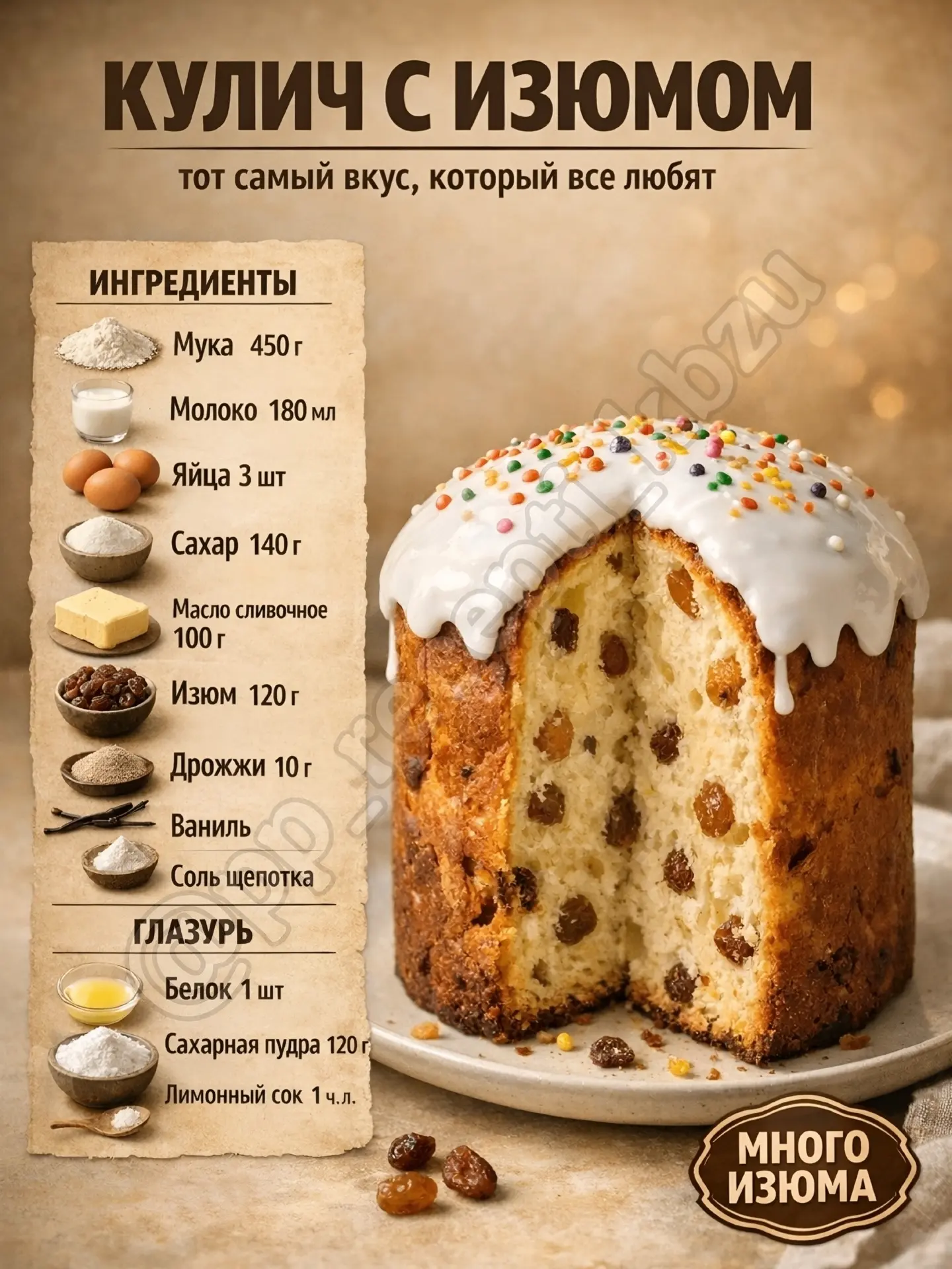 КУЛИЧИ, КОТОРЫЕ ПОЛУЧАЮТСЯ У ВСЕХ 😍🔥